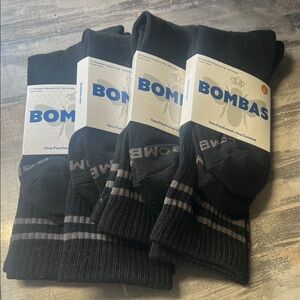 Bombas Charcoal Crew Socks